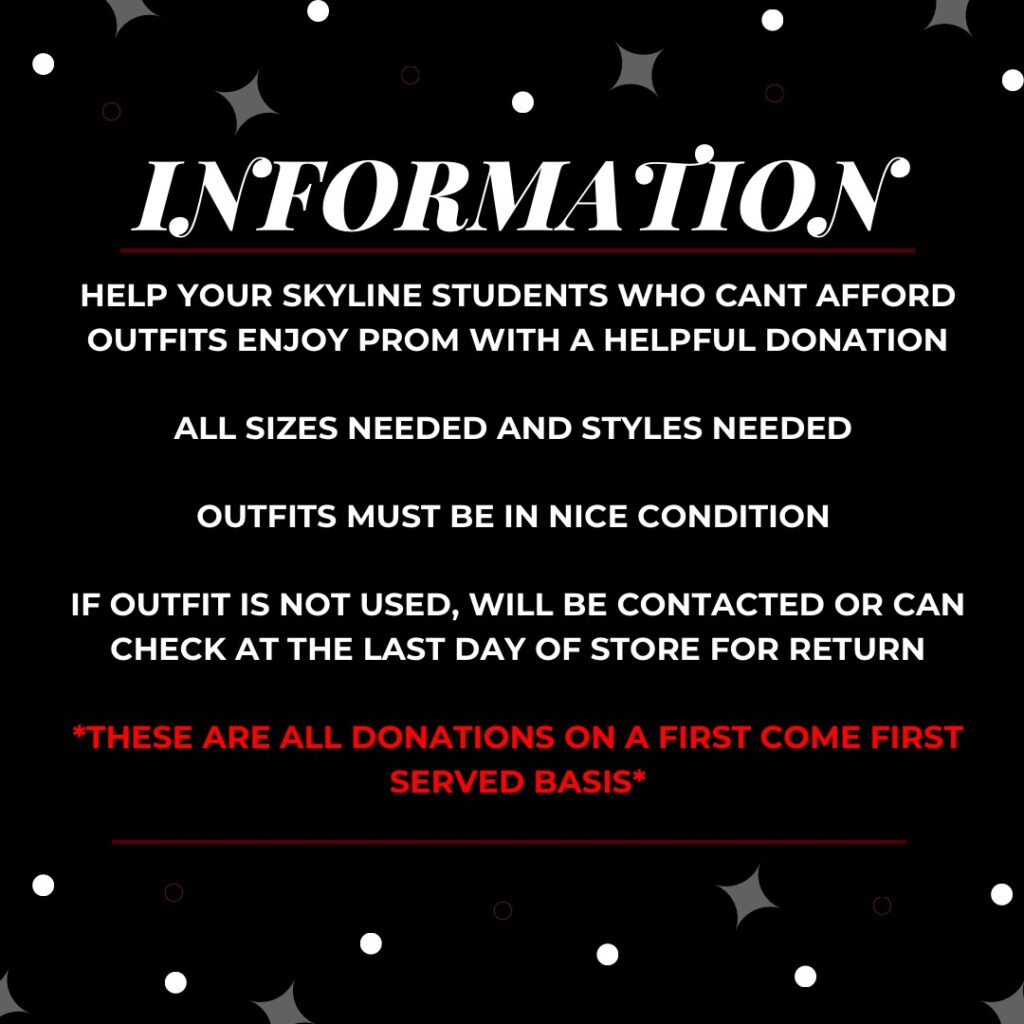 prom donation info