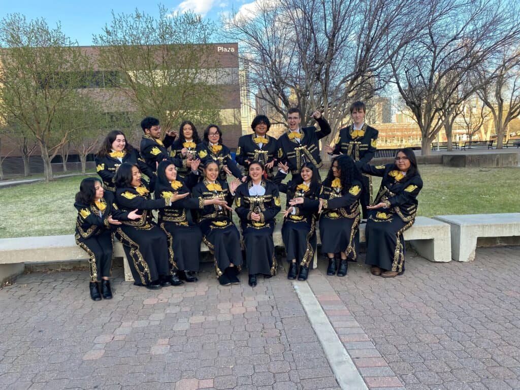 A mariachi in downtown denver.